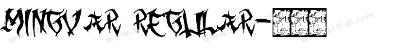MingVar Regular字体转换